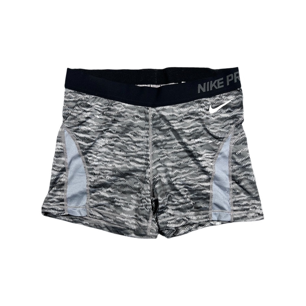 Nike Pro Compression Shorts Gray Camo Women’s Size Large Athletic Training